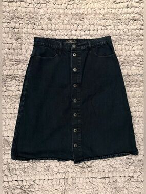 Lucky Brand Button-Front Denim Skirt